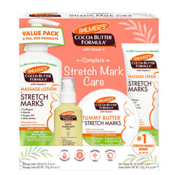 Palmer's Cocoa Butter Complete Stretch Mark Care Kit | Massage Lotion | Massage Cream | Tummy Butter | Plus Bonus Free Skin Therapy Oil for Body