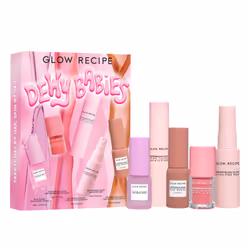Glow Recipe Dewy Babies Travel Skincare Set - Plum Plump Hyaluronic Acid Serum + Dewy Flush Tinted Blush Drops + Pink Juice F ...