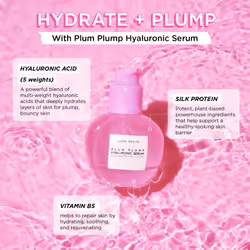Glow Recipe Dewy Babies Travel Skincare Set - Plum Plump Hyaluronic Acid Serum + Dewy Flush Tinted Blush Drops + Pink Juice Face Moisturizer +