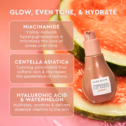 Glow Recipe Dewy Babies Travel Skincare Set - Plum Plump Hyaluronic Acid Serum + Dewy Flush Tinted Blush Drops + Pink Juice Face Moisturizer +