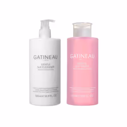 Gatineau - Gentle Silk Cleanser and Facial Toner Duo Set, for Hydrated and Smooth Skin, for All Skin Types, (2 x 500ml)