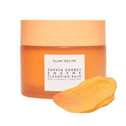 Glow Recipe Papaya Enzyme Cleansing Balm Makeup Remover - Gentle Exfoliator, Makeup Melting Balm & Face Cleanser for Women - Exfoliating Face Wash to