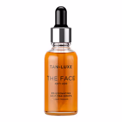Tan-Luxe THE FACE Self Tan Drops, Light/Medium (30 ml) Add Anti-Aging Tanning Drops to Skin Care for Custom Face Tan, Cruelty ...