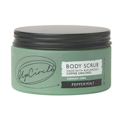 UpCircle Exfoliating Coffee Body Scrub with Peppermint 220ml - Sea Salt, Shea Butter + Coconut Oil - Exfoliates Your Skin + Improves Circulation -