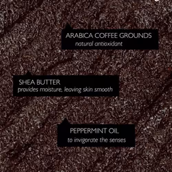 UpCircle Exfoliating Coffee Body Scrub with Peppermint 220ml - Sea Salt, Shea Butter + Coconut Oil - Exfoliates Your Skin + Improves Circulation -