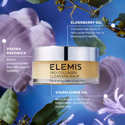 ELEMIS Pro-Collagen Cleansing Balm, 3in1 Melting Facial Cleanser for Deep Cleansing Wash, Infused with 9 Nourishing Essential Oils, Daily Moisturising