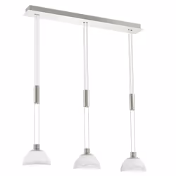 Eglo Pendant Lamp, Stainless Steel, 6 W, Satin Nickel, 93468