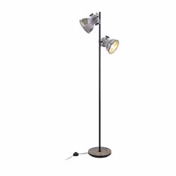 Eglo 49722 Barnstaple Floor Lamp in Used-Look Zinc