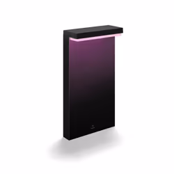 Philips Hue Nyro White & Colour Ambiance LED Smart Outdoor Pedestal, Black, Compatible with Alexa, Google Assistant and Apple ...