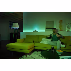 Philips Hue White and Colour Ambiance Bulb Twin Pack with Bridge, E27, 10 W