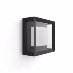 Philips Hue Econic White and Colour Ambiance LED Smart Garden Wall Light [Square Porch Light], Works with Alexa, Google Assis ...