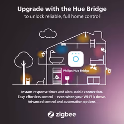 Philips Hue Resonate White and Colour Ambiance LED Smart Outdoor Wall Light, Black, Compatible with Alexa, Google Assistant and Apple HomeKit