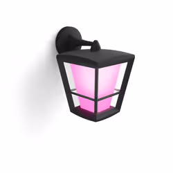 Philips Hue Econic White and Colour Ambiance LED Smart Garden Wall Light [Down Lantern], Works with Alexa, Google Assistant a ...