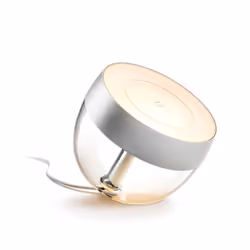 Philips Hue Iris White and Colour Ambiance Smart Table Light v4 [Silver] with Bluetooth. Works with Alexa, Google Assistant a ...