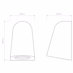 Astro Coastal Wall Light, 6 W, Matt Concrete