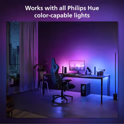 Philips Hue Play Gradient PC Lightstrip Starter Kit Including Hue Bridge [for 32-34 Inch Screens] LED Smart Lighting. Sync for Entertainment, Gaming