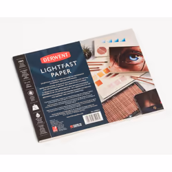 Derwent Lightfast Paper Pad 9 x 12 Inches, 300gsm, 20 Sheets, Smooth Hot Pressed Surface, Acid Free, Ideal For Fine Art Drawi ...