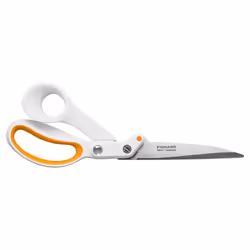 Fiskars 26cm Amplify? Sewing Scissors ? Stainless Steel Blades, Shears for Sewing & Thick Fabric, Softgrip? Handles & RazorEd ...
