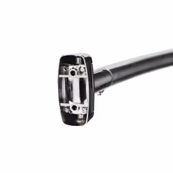 Croydex Stainless Steel Premium Extendable Telescopic Curved Rod, 1080 - 1850mm