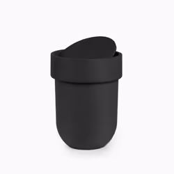 Umbra Touch Waste Can, Small 1.6 Gallon Trash Can with Lid, Swing Lid Waste Basket, Garbage Can with Lid for Washroom/Bathroo ...