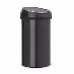 Brabantia 60 Litre Large Kitchen Touch Bin Removable Lid, Soft-Touch Open, Easy Clean Rubbish Food Waste Bin, Matt Black, 60  ...