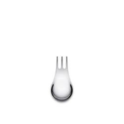 Alessi Moscardino GIMR01S4 - Set of Four Design Multipurpose Cutlery, Synthesis of Fork and Spoon, in 18/10 Polished Stainless Steel