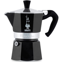 Bialetti 4953 Moka Express Espresso Maker for 6 Cups, Aluminium, Black CD - Bialetti Moka Express 6tz black,30 x 20 x 15 cm