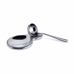 Alessi T-1000 - Design Spoon Holder, 18/10 Stainless Steel, Silver