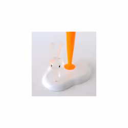 Alessi Bunny and Carrot ASG42 W - Design Kitchen Roll Holder in Thermoplastic Resin, White