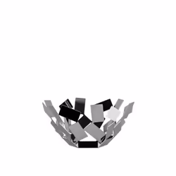 Alessi La Stanza Dello Scirocco Fruit Holder in 18/10 Stainless Steel Mirror Polished,27.3 x 12.7 x 27.3 cm, Silver