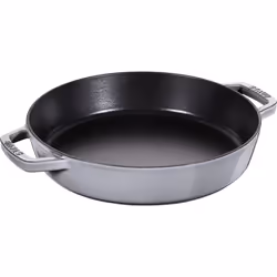 STAUB 40511-726-0 Cast Iron Frying Pan with Two Handles, Graphite Grey, 26 cm