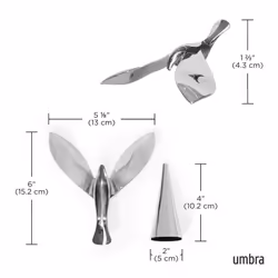 Umbra Tipsy Bottle Opener, Bottle Opener for Opening Bottle Caps, Sculptural Bar Accessory, 1013387-158