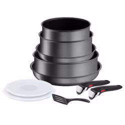 Tefal Ingenio Daily Chef ON 10 Piece Non-Stick Induction Pan Set, 22&26cm Frying Pans, 18&20cm Saucepans, 24cm Sautepan, 18&2 ...