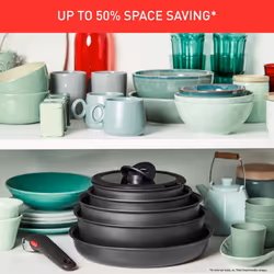 Tefal Ingenio Daily Chef ON 10 Piece Non-Stick Induction Pan Set, 22&26cm Frying Pans, 18&20cm Saucepans, 24cm Sautepan, 18&20cm Hermetic Lids,