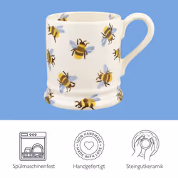 Emma Bridgewater Large Mug 1/2 Pint, Ceramic Coffee Cup Large -Cappuccino, Latte, Coffee, Tea Cup - Beautiful Mugs, Birthday Gift - Coffee Mug