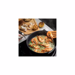 Stellar Flow 28cm Non Stick Frying Pan, Pancake Pan & Stainless Steel Frying Pan for Induction Hob, Oven Safe Cookware