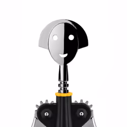 Alessi A di Alessi | AAM01B Anna G. Design Corkscrew, Resin and Chrome Zamak, Black