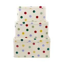 Emma Bridgewater - Polka Dot Original Set of 3 Square Cake Tins