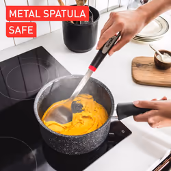 Tefal Titanium Stone Induction Non-Stick 4pc Set: Frying pan 20/26cm, Saucepan 16cm + lid, Stewpot 24cm + lid