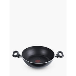 Tefal Kadai Curry 26cm Pan, Madras Collection, Non-Stick, Aluminium, Black, All hobs compatible excluding Induction, A7295244