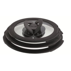 Tefal Ingenio L9931012 3 Piece Glass Lids, 18-18-20, Black