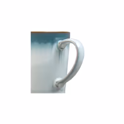 Denby - Azure Haze Blue Coffee Mug Set of 2 - 400ml Large Stoneware Ceramic Tea Mug Set For Home & Office - Dishwasher Safe, Microwave Safe - Blue,