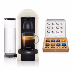 Nespresso XN903140 Vertuo Pod Coffee Machine, Fiber, 1260 W, White