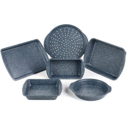 Russell Hobbs COMBO-5437 Nightfall Stone Non-Stick 6-Piece Bakeware Set ? Includes Pizza Tray, Baking Tray, Roaster, Loaf Pan and Baking Tins, Durable