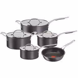 Jamie Oliver Tefal Anodised Aluminium Non-Stick Pan Set (Burn Marks/Chipped) B+