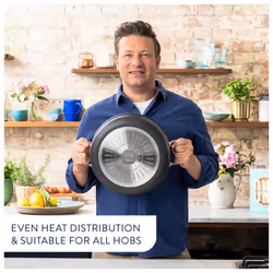 Jamie Oliver Tefal Anodised Aluminium Non-Stick Pan Set (Burn Marks/Chipped) B+