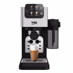 Beko CaffeExpertoTM CEP5304X Semi Automatic Espresso machine | Colour Touch Display | Integrated Milk Jug | Dual Nozzle | 15 ...