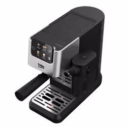Beko CaffeExpertoTM CEP5304X Semi Automatic Espresso machine | Colour Touch Display | Integrated Milk Jug | Dual Nozzle | 15 Bar pressure | Silver |