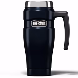 Thermos Stainless King Midnight Blue Travel Mug (470ml), Reusable Insulated Stainless Steel Coffee Cup for Hot or Cold Drinks ...