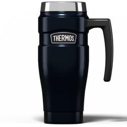 Thermos Stainless King Midnight Blue Travel Mug (470ml), Reusable Insulated Stainless Steel Coffee Cup for Hot or Cold Drinks, Vacuum Sealed Water